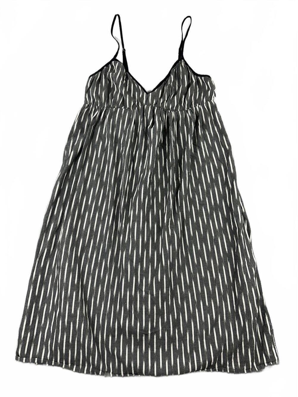 Converse One Star Y2K Cotton Slip Dress with Black and White Abstract Print